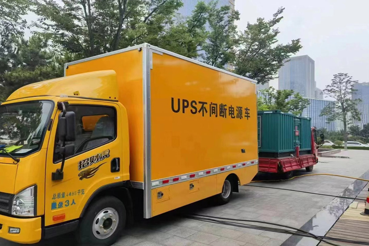 防城港发电机租赁施工现场