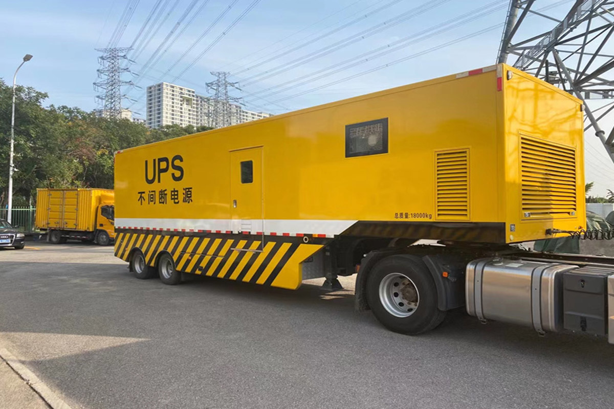 防城港发电机租赁施工现场